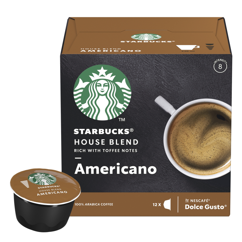 Кофе в капсулах Starbucks Americano House Blend для кофемашин Dolce