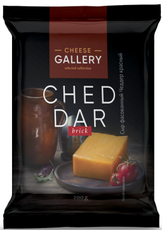 Сыр Cheese Gallery Чеддер красный полутвердый 50%, 200г