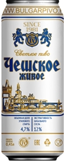 Пиво Булгарпиво Чешское живое, 0.45л