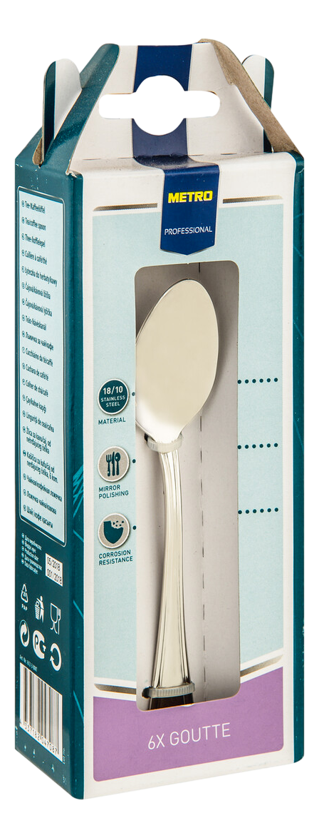 METRO PROFESSIONAL Ложка для чая и кофе Goutte, 6шт