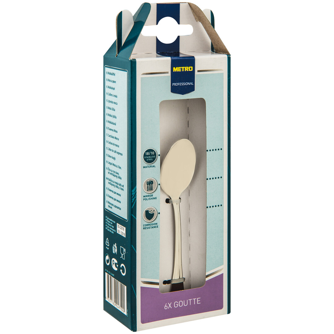 METRO PROFESSIONAL Ложка для мокко Goutte, 6шт