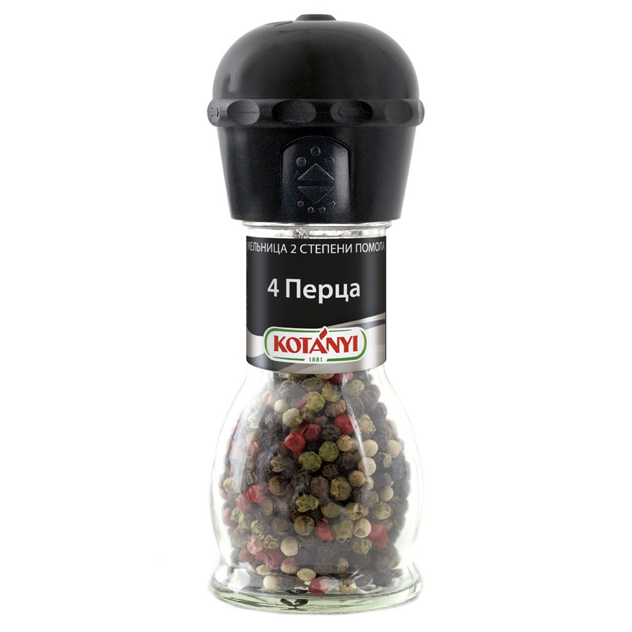 Приправа Kotanyi 4 перца мельница, 35г