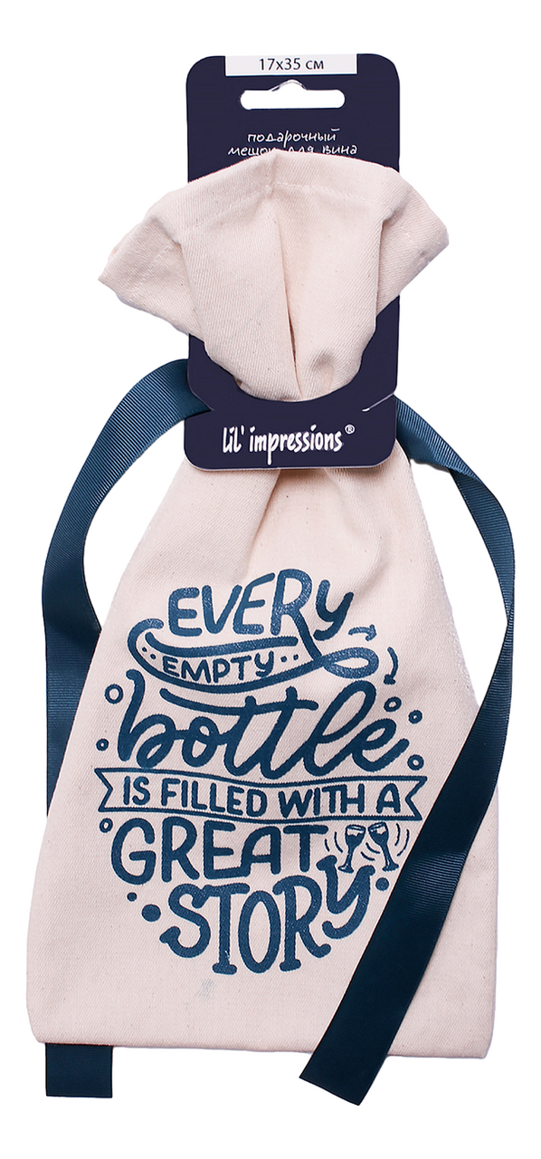 Изображение товара Мешок lil'impressions для бутылки вина 35х17 см