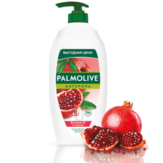 Гель - крем для душа Palmolive Натурэль Витамин B и Гранат с увлажняющим молочком, 750мл