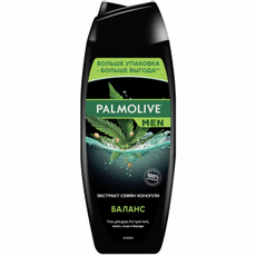 Гель для душа Palmolive Men Баланс 4 в 1 с экстрактом семян конопли, 500мл