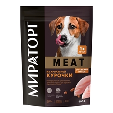 Корм сухой Мираторг Meat для собак мелких пород старше 1 года из ароматной курочки, 500г