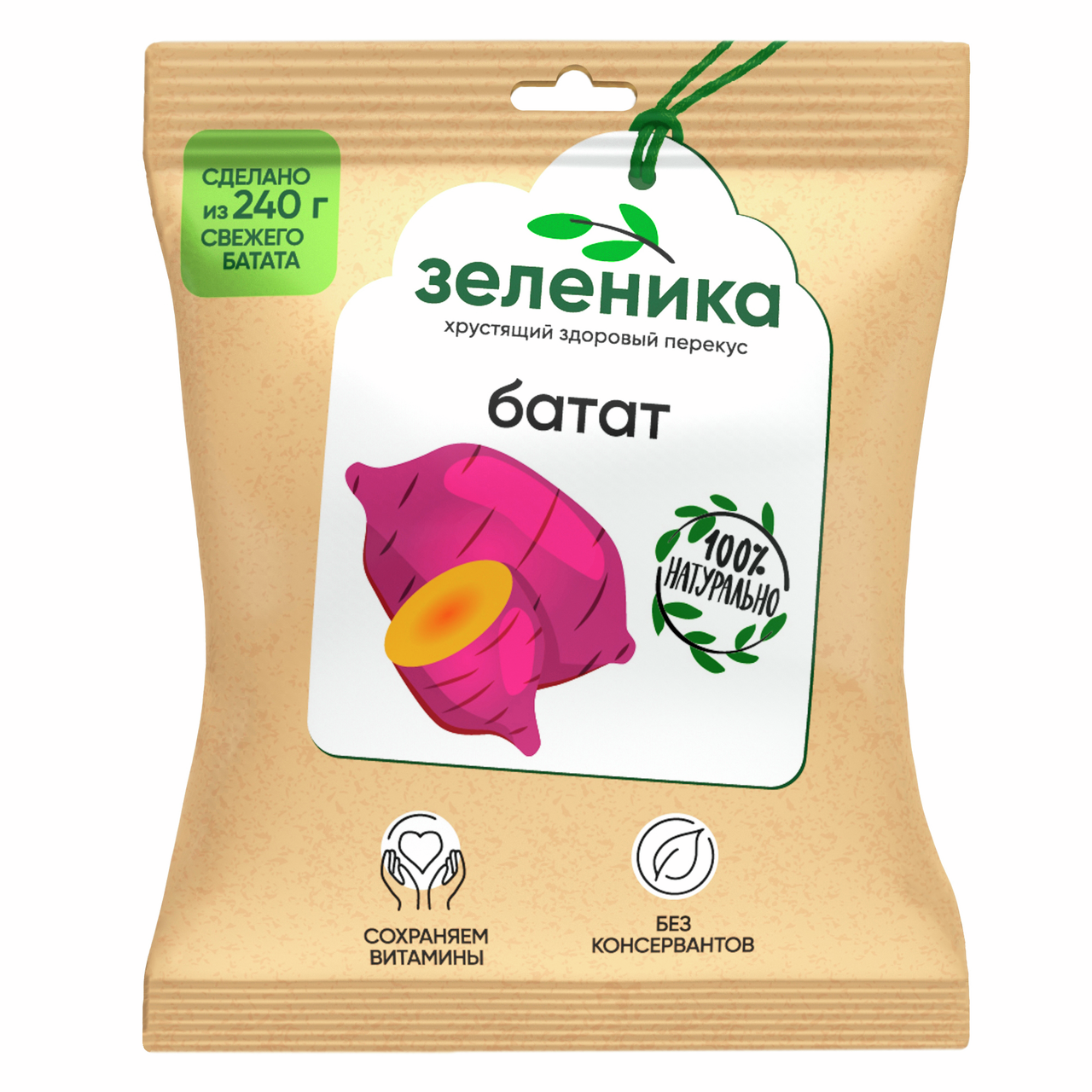 Перекус из батата Зеленика 30г купить с доставкой на дом, цены в ...