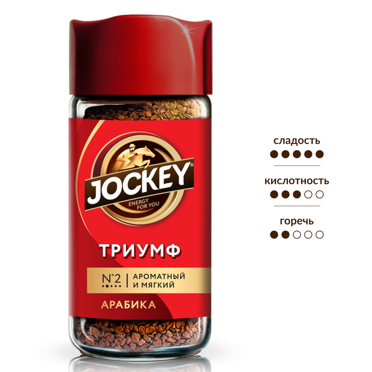 Изображение товара Кофе Жокей Триумф растворимый сублимированный, 95г