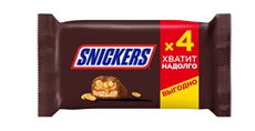 Батончик Snickers шоколадный 40г х 4шт, 160г