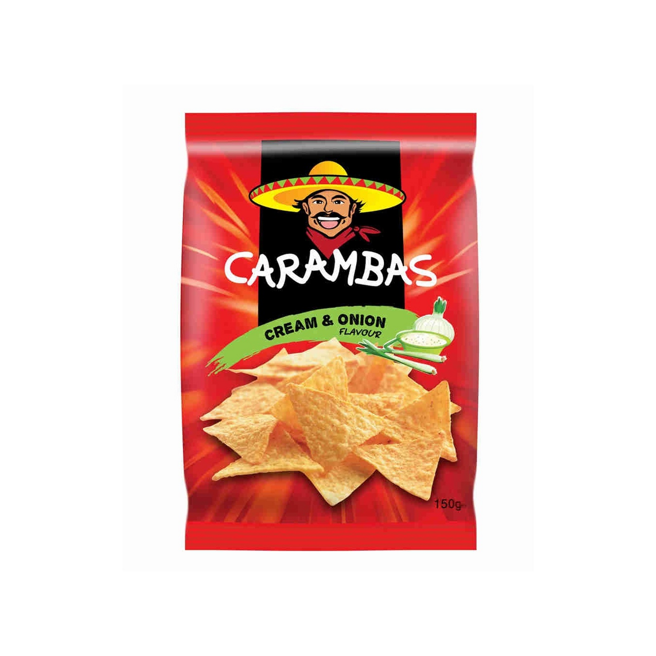 Чипсы CARAMBAS сметана и лук, 150г купить с доставкой на дом, цены в ...