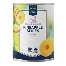 METRO Chef Ананасы кольца в сиропе, 560г