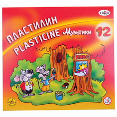 Пластилин Гамма Мультики 12 цветов, 240г