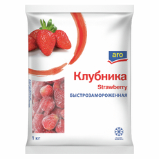 aro Клубника быстрозамороженная, 1кг