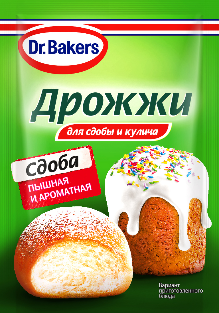 Дрожжи Dr.Bakers для сдобы и кулича, 8г