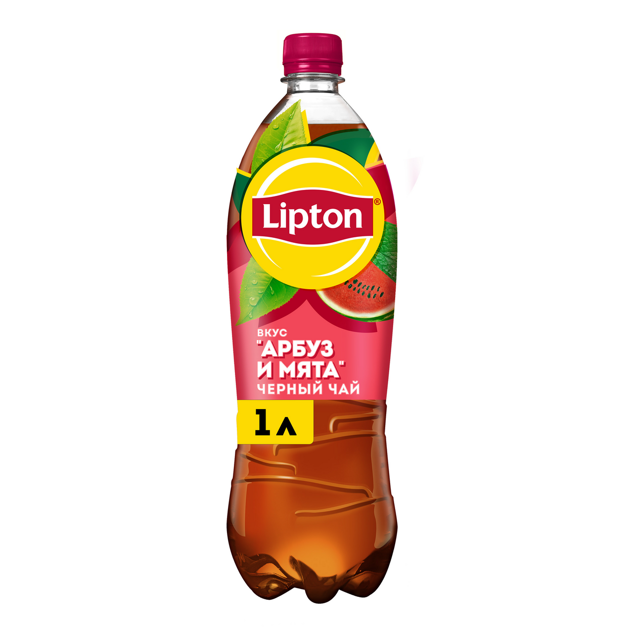 Холодный чай Lipton черный со вкусом арбуз-мята, 1л купить с доставкой на  дом, цены в интернет-магазине