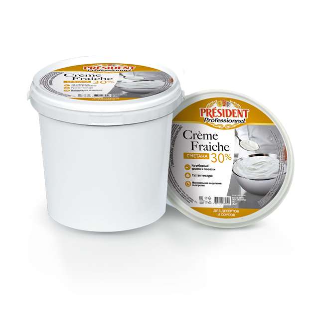 Сметана President Professionnel 30%, 2кг