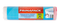Мешки для мусора Primapack с завязками 65 х 70см, 60л х 10шт