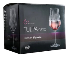 Набор бокалов для красного вина Crystal Bohemia Tulipa, 450мл х 6шт