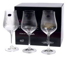 Набор бокалов для белого вина Crystal Bohemia Tulipa, 350мл х 6шт