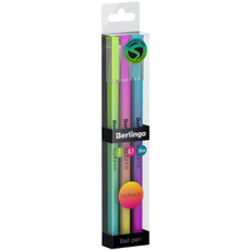 Ручки шариковые Berlingo Radiance синие 0.7мм, 3шт