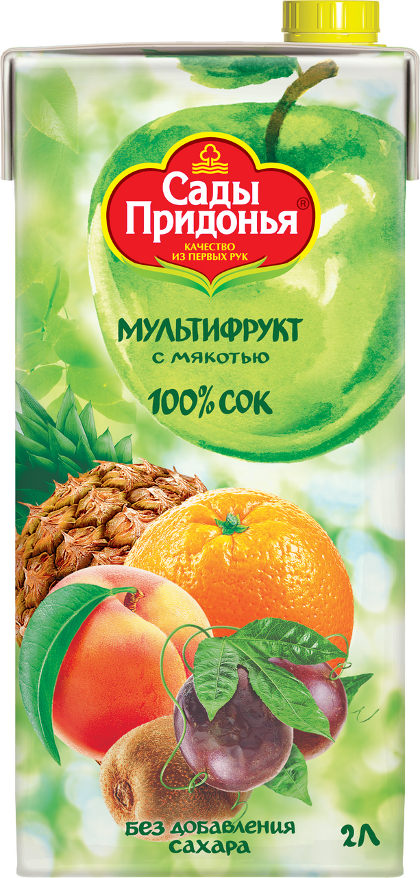 Изображение товара Сок Сады Придонья мультифруктовый с мякотью, 2л