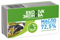 Масло сливочное Эконива Крестьянское ГОСТ 72.5%, 180г