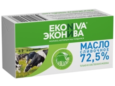 Масло Эконива сливочное 72.5%, 180г