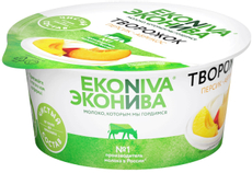 Творожок Эконива с персиком и абрикосом 5%, 125г