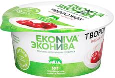 Творожок Эконива с вишней и черешней 5%, 125г