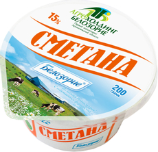 Сметана Белозорие 15%, 200г