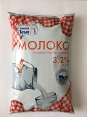 Молоко Нижняя Тавда пастеризованное 3.2%, 800мл