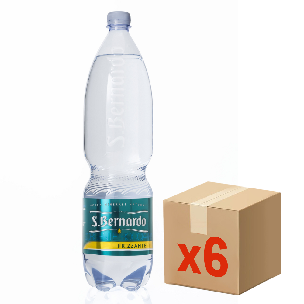 Вода San Bernardo питьевая газированная, 1.5л x 6 шт