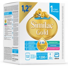 Заменитель грудного молока Similac Gold 1, 1.2кг