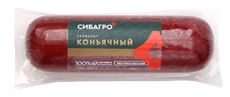 Колбаса Сибагро Сервелат коньячный варено-копченая, 350г