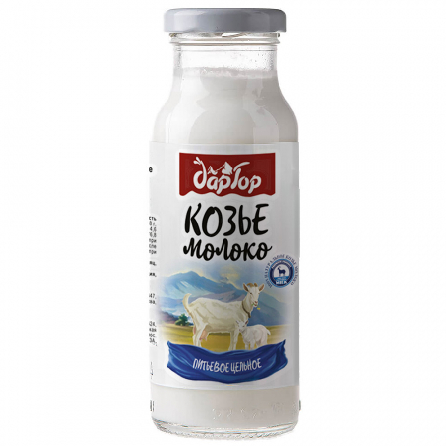 Изображение товара Молоко Дар Гор козье ультрапастеризованное 3.4-4.8%, 200мл