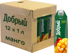 Сок Добрый Манго, 1л x 12 шт