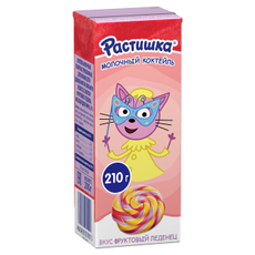Коктейль молочный детский Растишка Фруктовый леденец 2% с 3 лет, 210г