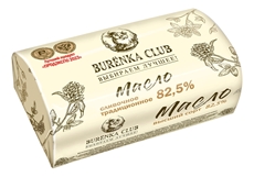 Масло сливочное Burenka Club Традиционное 82.5%, 350г