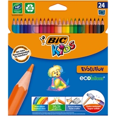 Карандаши цветные BIC Kids Evolution, 24шт