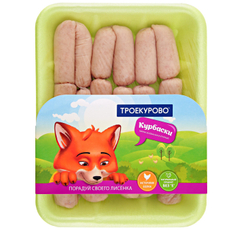 Мини-колбаски куриные Троекурово Курбаски охлажденные, 450г