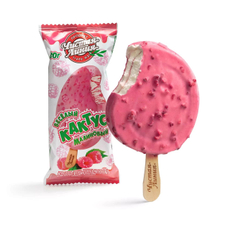 Мороженое пломбир Чистая Линия Веселый малиновый кактус эскимо, 80г