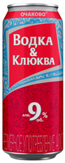 Напиток Очаково Водка с клюквой слабоалкогольный, 0.45л