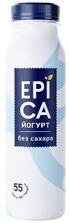 Йогурт питьевой Epica натуральный 2.9%, 260г