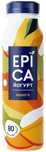 Йогурт питьевой Epica манго 2.5%, 260г