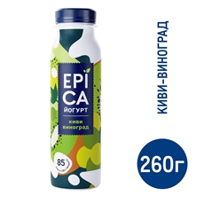 Йогурт питьевой Epica киви виноград 2.5%, 260г