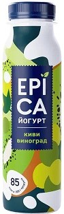 Йогурт питьевой Epica киви виноград 2.5%, 260г