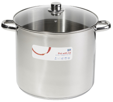 aro Кастрюля с крышкой из нержавеющей стали 18л, 30см