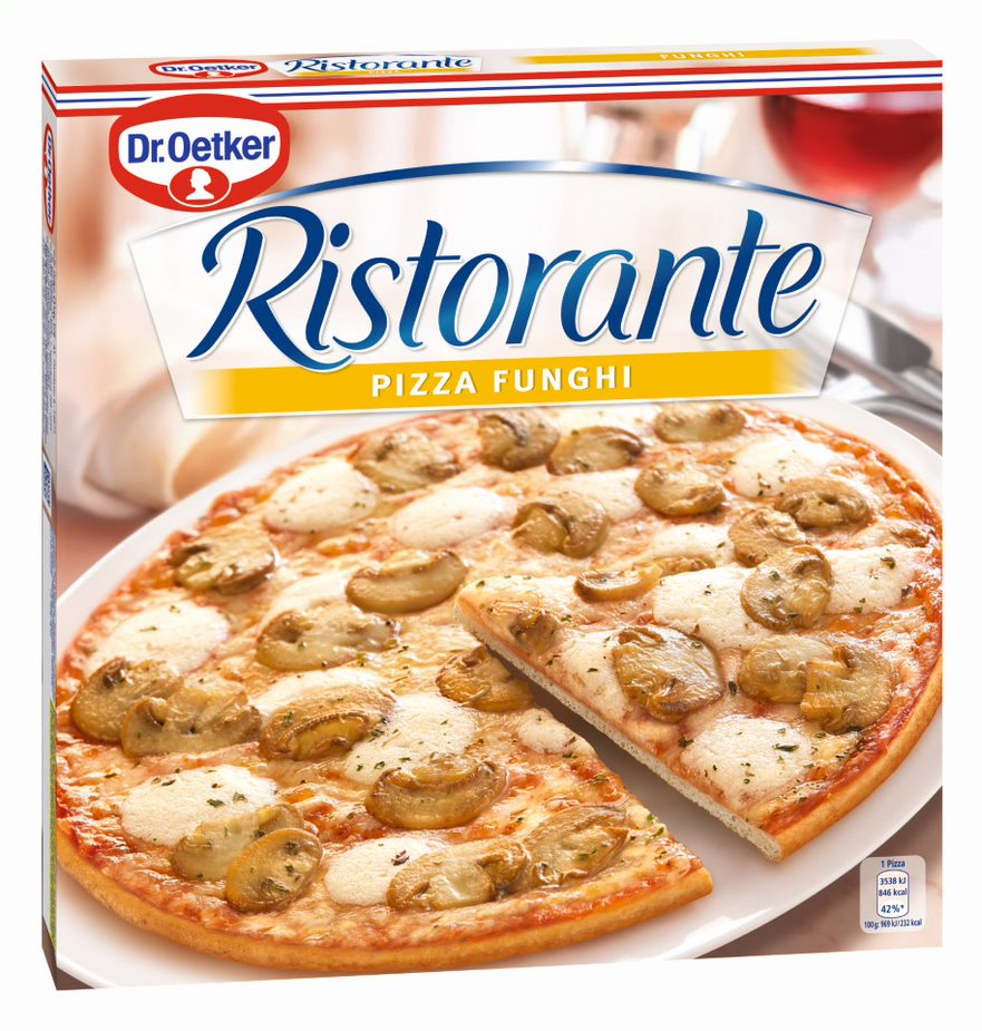 Пицца Dr. Oetker Ristorante с шампиньонами, 365г купить с доставкой на дом,  цены в интернет-магазине