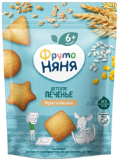 Печенье детское ФрутоНяня Мультизлаковое с 6 месяцев, 120г