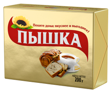 Маргарин Пышка 72%, 200г